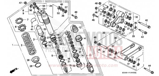 KISSEN, HINTEN CR250RN de 1992